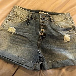 Denim shorts never worn